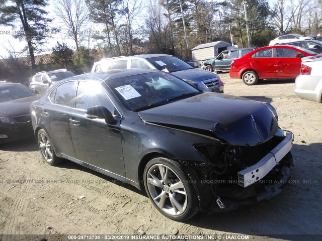 JTHBF5C29A5117984 - 2010 LEXUS IS 250 BLACK photo 1