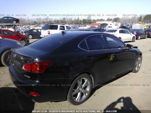 JTHBF5C29A5117984 - 2010 LEXUS IS 250 BLACK photo 4