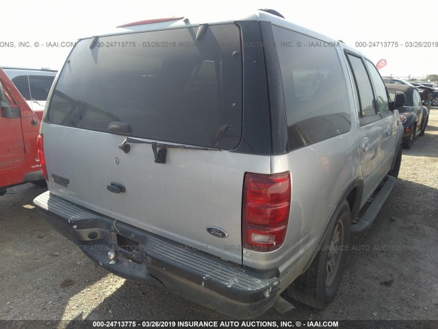 1FMRU15WX2LA16153 - 2002 FORD EXPEDITION XLT SILVER photo 4