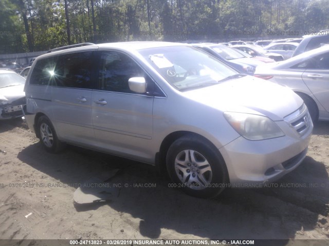 5FNRL386X7B453840 - 2007 HONDA ODYSSEY EXL SILVER photo 1