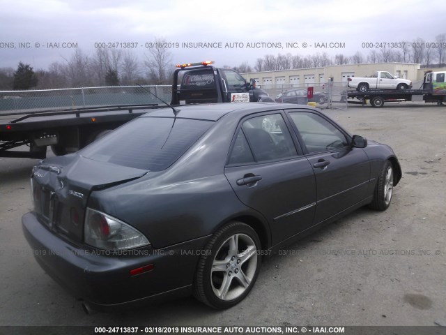 JTHBD182910006677 - 2001 LEXUS IS 300 GRAY photo 4