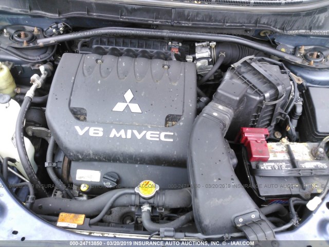 JA4MS31XX7Z012455 - 2007 MITSUBISHI OUTLANDER ES/LS ლურჯი ფოტო 10