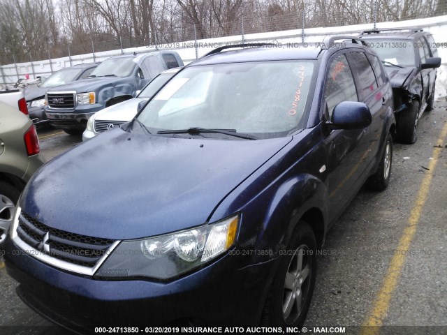 JA4MS31XX7Z012455 - 2007 MITSUBISHI OUTLANDER ES/LS ლურჯი ფოტო 2