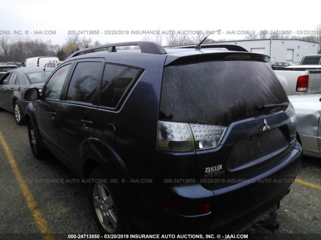 JA4MS31XX7Z012455 - 2007 MITSUBISHI OUTLANDER ES/LS ლურჯი ფოტო 3