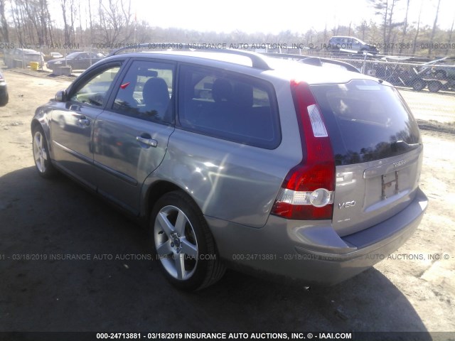 YV1MJ682152083631 - 2005 VOLVO V50 T5 GRAY photo 3