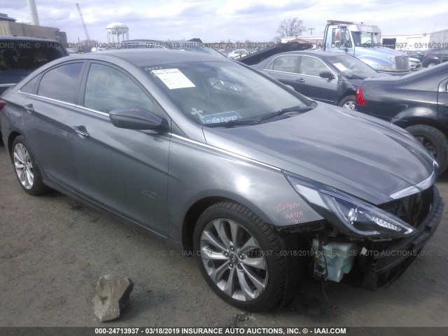 5NPEC4AC5BH083346 - 2011 HYUNDAI SONATA SE/LIMITED GRAY photo 1