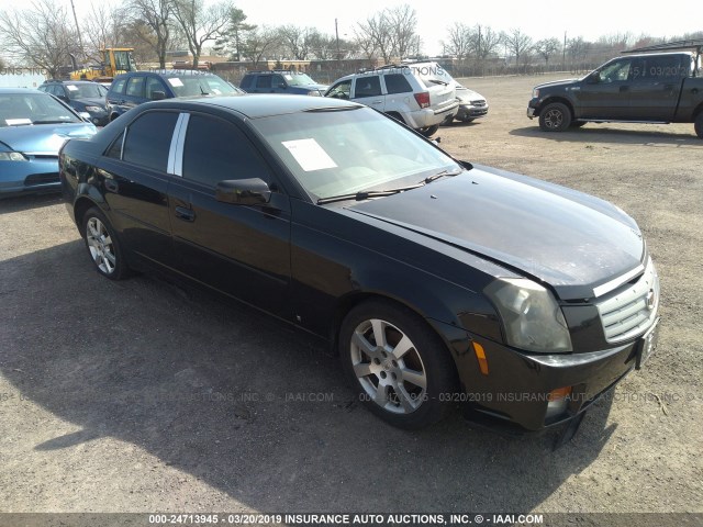 1G6DP577270141985 - 2007 CADILLAC CTS HI FEATURE V6 BLACK photo 1