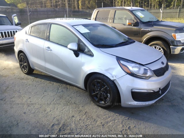 KNADM4A36H6044015 - 2017 KIA RIO LX SILVER photo 1