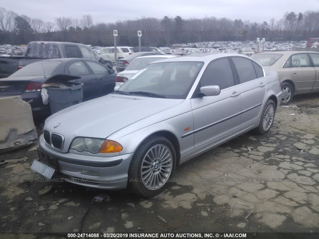 WBAAV53471JS97021 - 2001 BMW 330 I SILVER photo 2