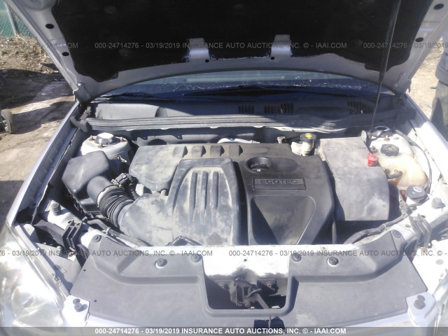 1G2AL15F177125724 - 2007 PONTIAC G5 SILVER photo 10