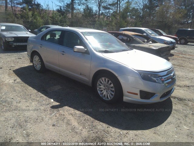 3FADP0L37CR276673 - 2012 FORD FUSION HYBRID SILVER photo 1