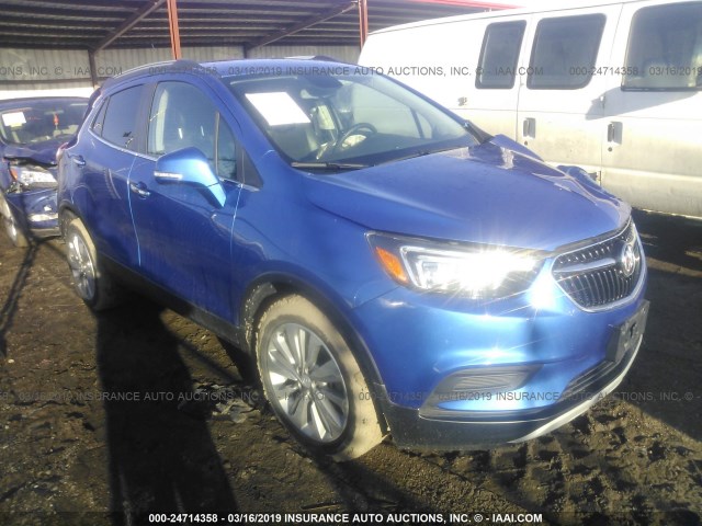 KL4CJASB2JB652892 - 2018 BUICK ENCORE PREFERRED Көк фото 1