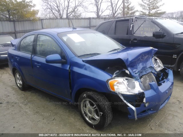 KL1TD56E69B601214 - 2009 CHEVROLET AVEO LS/LT Көк фото 1
