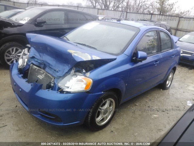KL1TD56E69B601214 - 2009 CHEVROLET AVEO LS/LT Көк фото 2