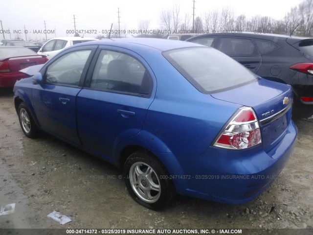 KL1TD56E69B601214 - 2009 CHEVROLET AVEO LS/LT Көк фото 3