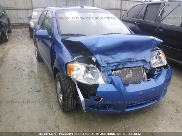 KL1TD56E69B601214 - 2009 CHEVROLET AVEO LS/LT Көк фото 6
