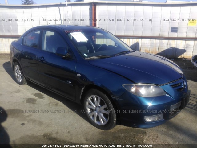 JM1BK324781868619 - 2008 MAZDA 3 S BLUE photo 1