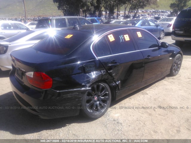 WBAVB33586KR73873 - 2006 BMW 330 I BLACK photo 4