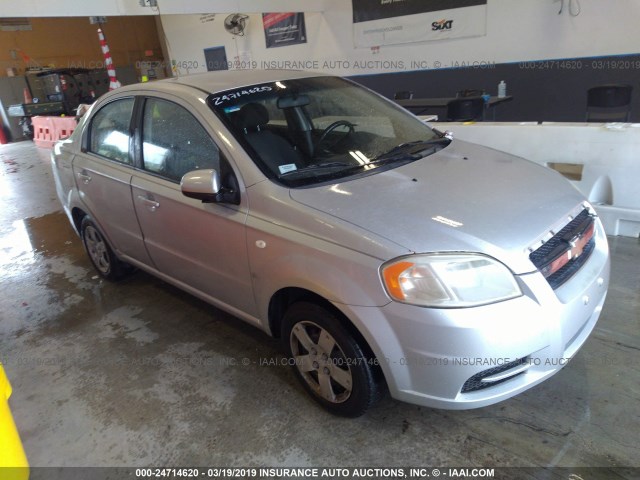 KL1TD56638B084252 - 2008 CHEVROLET AVEO LS SILVER photo 1