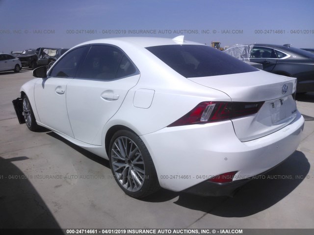 JTHBF1D2XE5021861 - 2014 LEXUS IS 250 WHITE photo 3