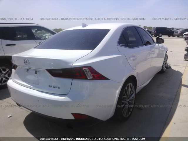 JTHBF1D2XE5021861 - 2014 LEXUS IS 250 WHITE photo 4