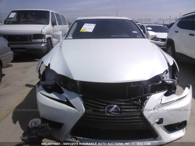 JTHBF1D2XE5021861 - 2014 LEXUS IS 250 WHITE photo 6