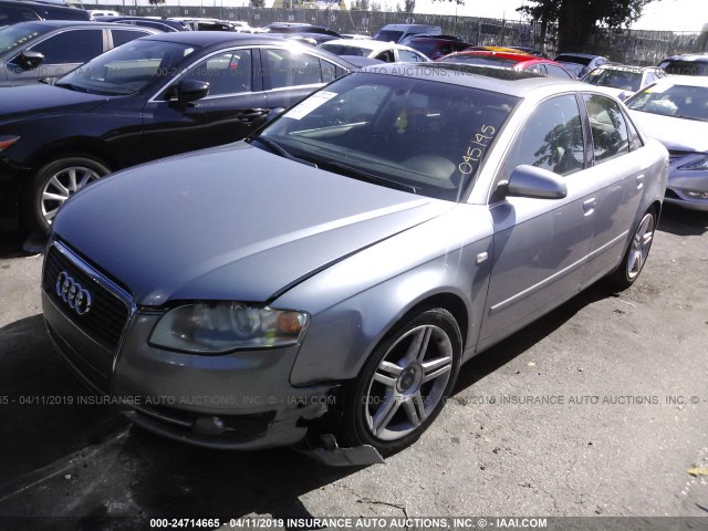 WAUAF78E07A045145 - 2007 AUDI A4 2/TURBO SILVER photo 2