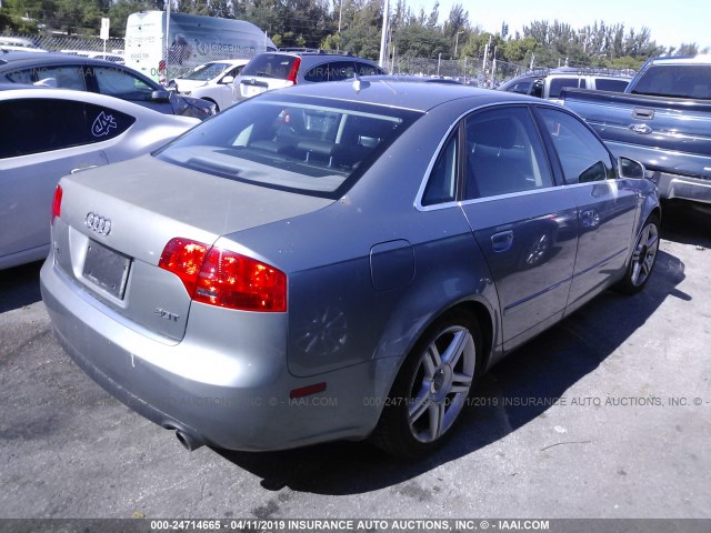 WAUAF78E07A045145 - 2007 AUDI A4 2/TURBO SILVER photo 4