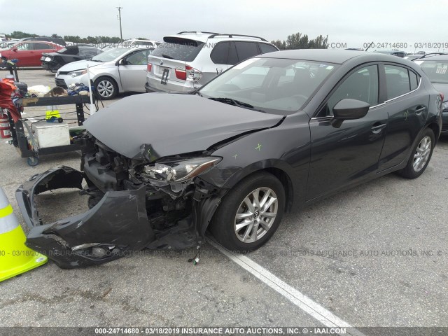 3MZBM1L73FM166995 - 2015 MAZDA 3 TOURING GRAY photo 2