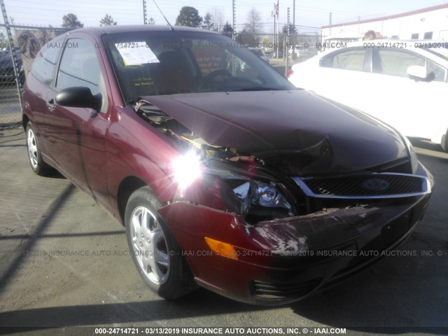 1FAFP31N37W130031 - 2007 FORD FOCUS ZX3/S/SE/SES MAROON photo 1