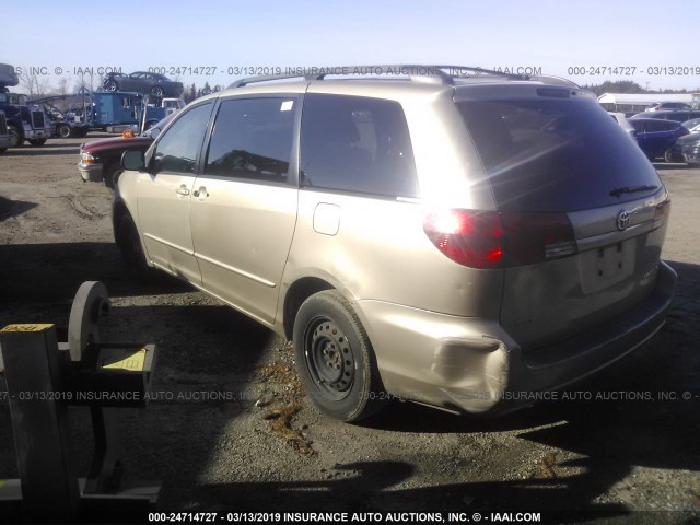 5TDZA23C05S244595 - 2005 TOYOTA SIENNA CE/LE BEIGE photo 3