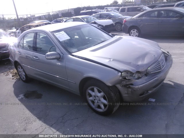 WDBRF61J54F457145 - 2004 MERCEDES-BENZ C 240 GRAY photo 1