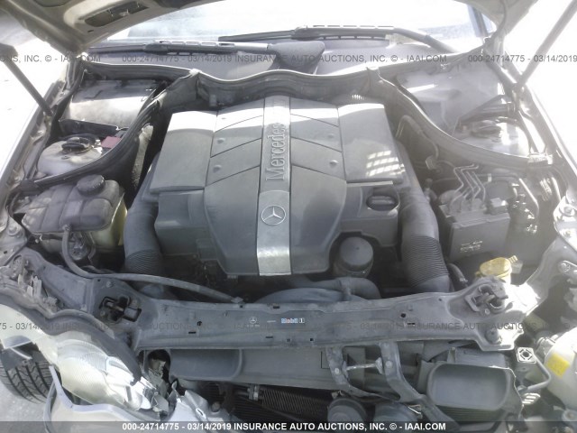 WDBRF61J54F457145 - 2004 MERCEDES-BENZ C 240 GRAY photo 10