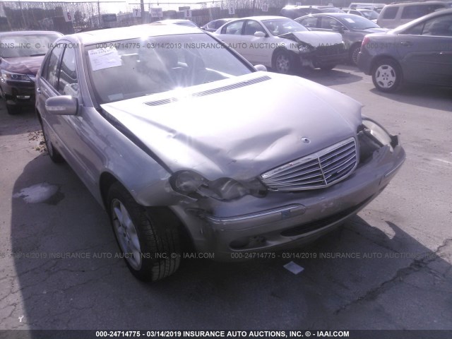 WDBRF61J54F457145 - 2004 MERCEDES-BENZ C 240 GRAY photo 6