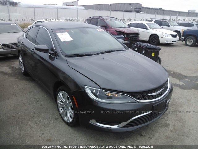 1C3CCCAB3FN651614 - 2015 CHRYSLER 200 GRAY photo 1