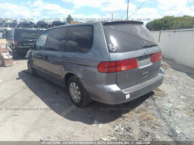 2HKRL1856YH012320 - 2000 HONDA ODYSSEY LX GRAY photo 3