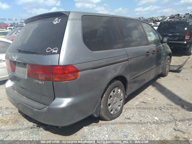 2HKRL1856YH012320 - 2000 HONDA ODYSSEY LX GRAY photo 4