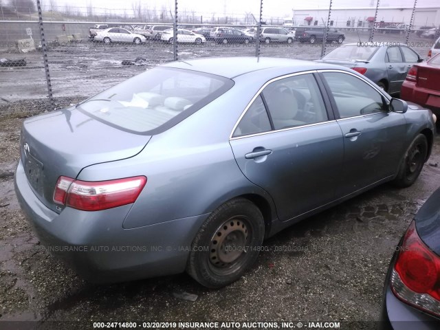 4T4BE46K18R046307 - 2008 TOYOTA CAMRY CE/LE/XLE/SE GREEN photo 4