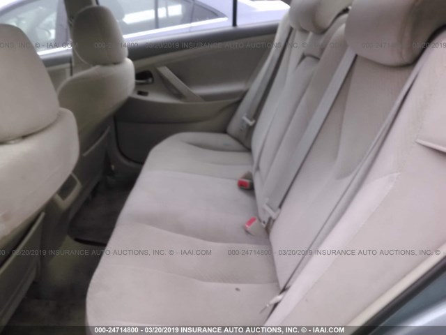 4T4BE46K18R046307 - 2008 TOYOTA CAMRY CE/LE/XLE/SE GREEN photo 8