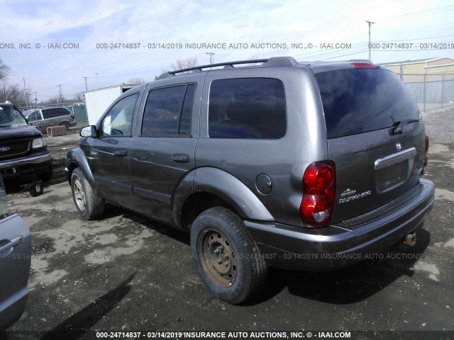 1D4HB48N46F160041 - 2006 DODGE DURANGO SLT GRAY photo 3