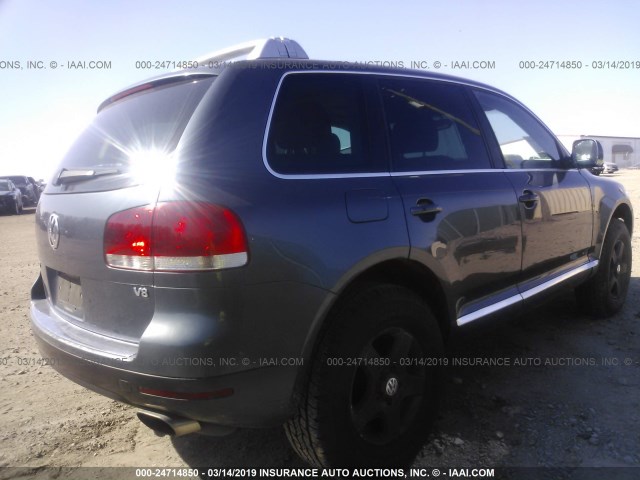 WVGMM77L85D032088 - 2005 VOLKSWAGEN TOUAREG 4.2 BLUE photo 4