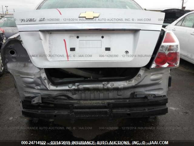 KL1TD56E59B603181 - 2009 CHEVROLET AVEO LS/LT Արծաթագույն լուսանկար 6