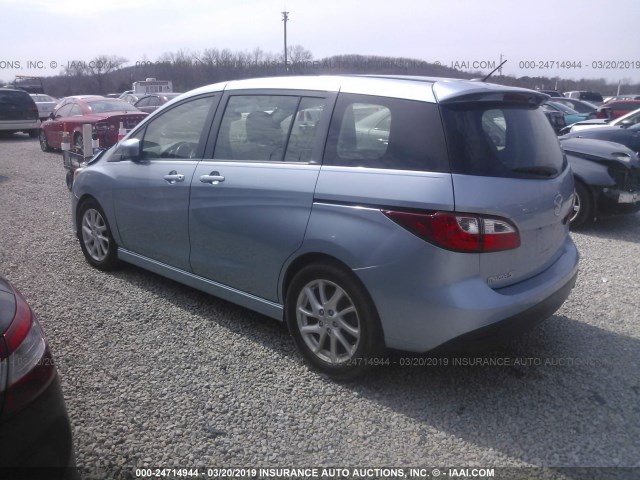 JM1CW2DL3C0123226 - 2012 MAZDA 5 BLUE photo 3