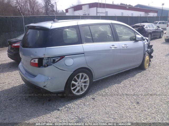 JM1CW2DL3C0123226 - 2012 MAZDA 5 BLUE photo 4