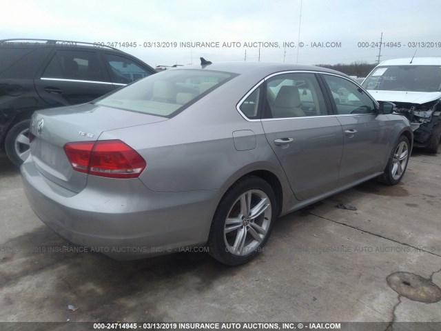 1VWBT7A31EC057926 - 2014 VOLKSWAGEN PASSAT SE GRAY photo 4