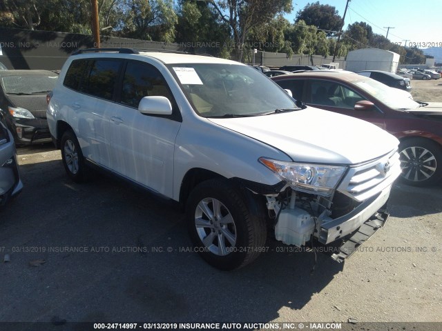 5TDZK3EH6BS043999 - 2011 TOYOTA HIGHLANDER SE WHITE photo 1