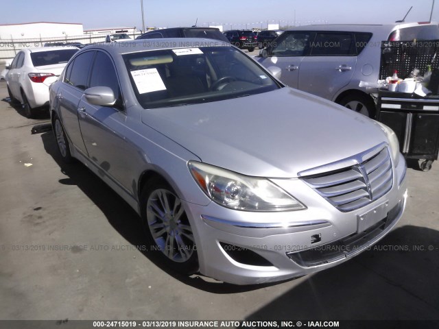 KMHGC4DF1CU171490 - 2012 HYUNDAI GENESIS 4.6L SILVER photo 1