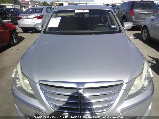 KMHGC4DF1CU171490 - 2012 HYUNDAI GENESIS 4.6L SILVER photo 6