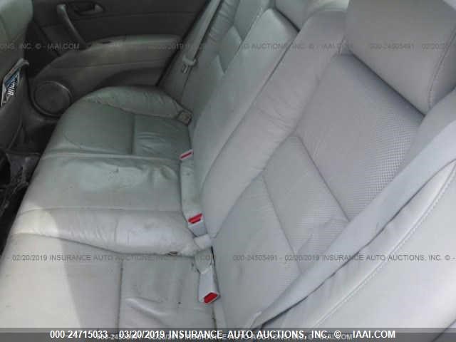 JH4KB16515C017566 - 2005 ACURA RL SILVER photo 8