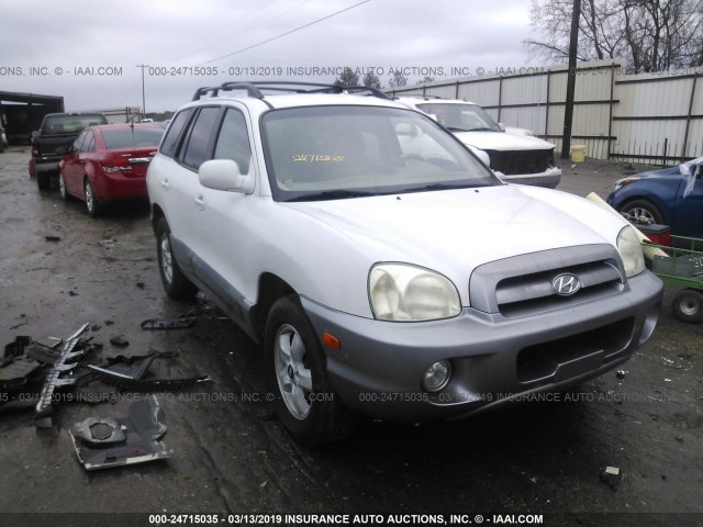 KM8SC13D16U098926 - 2006 HYUNDAI SANTA FE GLS/LIMITED WHITE photo 1